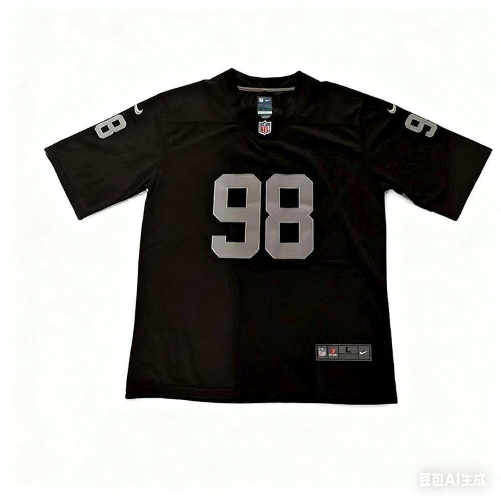 Raiders Maxx Crosby#98 On Field Black Nike Football Jersey